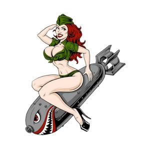 169662-motorcycle-stickers-lethal-threat-pin-up-bombe-gray-green-60x80-mm