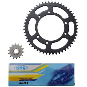 15504-chain-kit-p2r-peugeot-50-xp6-2000-2003-420-black-one-size