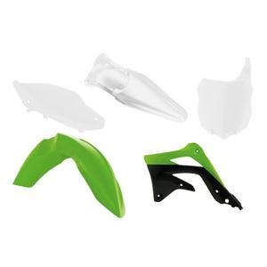 rkitkxfoem515-plastic-fairing-kit-for-motorcycle-racetech-kawasaki-x5-green-white-one-size